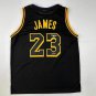 Facsimile Autographed Lebron James #23 Los Angeles LA Black Mamba Reprint Laser