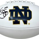 Raghib Rocket Ismail Signed Notre Dame Logo Football BAS