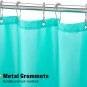 Teal Blue Fabric Shower Curtain Liner, Turquoise Shower Curtain or Liner with Pl