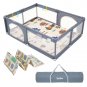 Baby Playpen with Mat, Large Baby Play Yard for Toddler, Bpa-Free, Non-Toxic, Sa