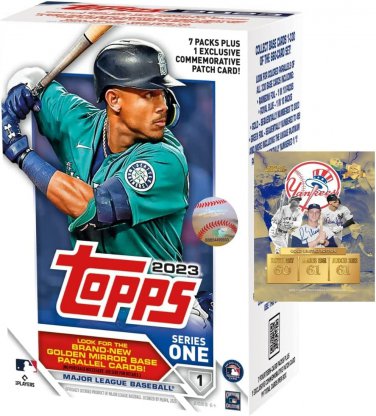 BRAND NEW 2023  Baseball Series 1 EXCLUSIVE Trading Card Box W/ 99 Cards! - One