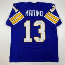 Facsimile Autographed Dan Marino Pittsburgh Blue Reprint Laser Auto College Foot