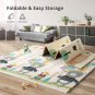 Foldable Baby Play Mat, Extra Large Waterproof Activity Playmats for Babies,Todd