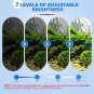 Aquarium Air Bubble Light, LED Fish Tank Bubbler Stone Disk with 11 Super Bright