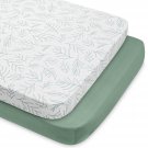 Pack N Play Sheets Fitted for Pack and Play Mattress and Mini Cribs, Jersey Knit