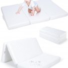 Pack and Play Mattress, Trifold Pack N Play Mattress for Travel, Portable Playar