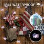 40 LED American Flag Lights String 4Th of July Lights Battery Operated Fairy Lig