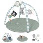 Baby Play Gym Mat, Tummy Time Activity Mat with 6 Detachable Toys for Stage-Base