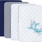 Pack and Play Sheets and Waterproof Pack N Play Mattress Protector Pad Cover 4 P