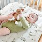 Stretch Ultra Soft Jersey Knit Fitted Crib Sheets Set 2 Pack,Fit All Standard Cr