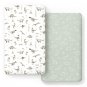 Stretch Ultra Soft Jersey Knit Fitted Crib Sheets Set 2 Pack,Fit All Standard Cr