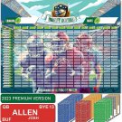 Extra Large Fantasy Football Draft Board 2023-2024 Kit - 640 Player Stickers - C