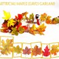 Fall Maple Leaf Garland, 2 Pack Artificial Maple Garland Autumn, 5.9Ft/Piece Han