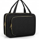 Hanging Travel Toiletry Bag, Portable Water-Resistant Travel Makeup Bag, Black L