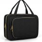 Hanging Travel Toiletry Bag, Portable Water-Resistant Travel Makeup Bag, Black L