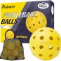 Pickleball Balls, USAPA Approved Pickleballs, 12-Pack 40 Holes Outdoor Picklebal