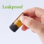 100 Pack Essential Oil Bottles with 2 Droppers,Small 5Ml Thick Dark Amber Glass