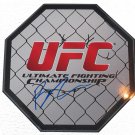 B.J. Penn Autographed  8X8  Octagon W/PROOF, Picture of BJ Signing for Us, PSA/D