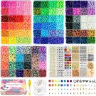 15,000 Pcs Clay Beads Bracelet Making Kit, 96 Colors Polymer Heishi Beads for Je
