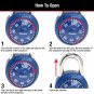 Combination Locker Lock, Combination Padlock for Gym and School Lockers, Colors