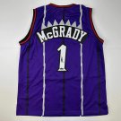 Facsimile Autographed Tracy Mcgrady Toronto Purple Reprint Laser Auto Basketball