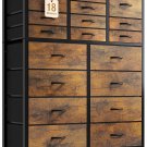 18 Drawer Dresser, Tall Dressers for Bedroom, Extra Large Capacity Fabric Storag