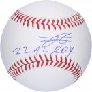 Julio Rodriguez Seattle Mariners Autographed Baseball with "22 AL ROY" Inscripti