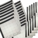 Football Squares Boards & 10 Line Strip Card Combo Includes (20) 25 Square Footb