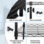6-Tier Wire Shelving Adjustable Shelves Unit Metal Storage Rack for Laundry Bath