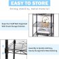 6-Tier Wire Shelving Adjustable Shelves Unit Metal Storage Rack for Laundry Bath