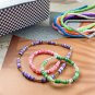 2000Pcs Heishi Vinyl Beads Polymer Clay Beads Flat round Spacer Beads for Making