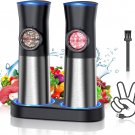 Gravity Electric Salt and Pepper Grinder Set - USB Rechargeable Automatic Pepper
