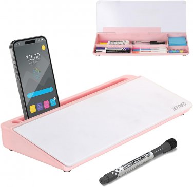 Desktop Whiteboard Dry Erase Board - Computer Keyboard Stand White Board Surface