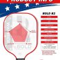 Pickleball Paddles Set of 2, Bold B2 Composite Graphite Carbon and Fiberglass Pi