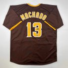 Facsimile Autographed Manny Machado San Diego Brown Reprint Laser Auto Baseball