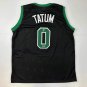 Facsimile Autographed Jayson Tatum Boston Black Reprint Laser Auto Basketball Je