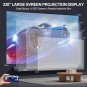 Projector with Wifi and Bluetooth,5G Wifi Native 1080P Suport 4K Mini Projector,