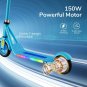 Electric Scooter for Kids Ages 6-12, 150W Motor, up to 7.5 Mile & 8-10 MPH, Blue