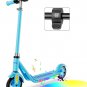Electric Scooter for Kids Ages 6-12, 150W Motor, up to 7.5 Mile & 8-10 MPH, Blue