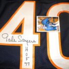 Gale Sayers Chicago Autographed Signed Jersey HOF 77 Beckett COA