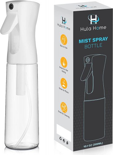 Continuous Spray Bottle (10.1Oz/300Ml) Empty Ultra Fine Plastic Water Mist Spray