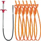 LONGGUI 25Inch Hair Drain Clog Remover Tool(6Pcs), 24Inch Drain Cleaner Sticks t