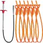 LONGGUI 25Inch Hair Drain Clog Remover Tool(6Pcs), 24Inch Drain Cleaner Sticks t