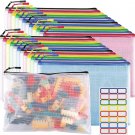 24Pcs Mesh Zipper Pouch Bags, A4 Reusable Zippered Pouches for Classroom Organiz