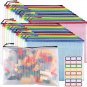 24Pcs Mesh Zipper Pouch Bags, A4 Reusable Zippered Pouches for Classroom Organiz