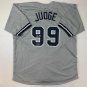 Facsimile Autographed Aaron Judge New York Grey Reprint Laser Auto Baseball Jers