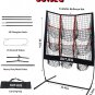 Pitching Target Baseball Net,Pitching Practice Net 9 Grid Baseball and Softball