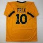 Facsimile Autographed Pele Brazil Yellow World Cup Reprint Laser Auto Soccer Jer