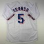 Facsimile Autographed Corey Seager Texas White Reprint Laser Auto Baseball Jerse