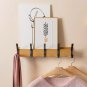Coat Rack Wall Mount | Coat Rack Wall with 5 Removable Double Hooks | Entryway H